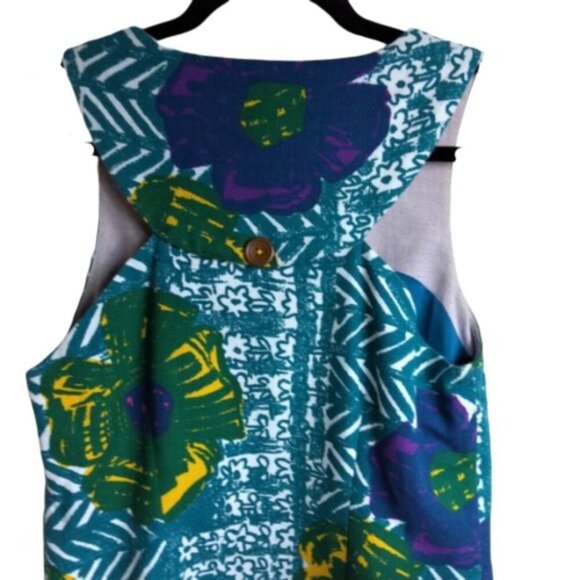 Anthropologie Vanessa Virginia Hibiscus Dress 4 - Picture 6 of 9